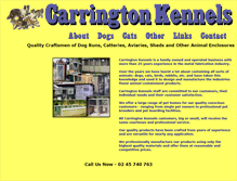 Tablet Screenshot of carringtonkennels.com.au