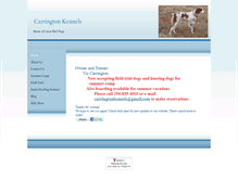 Tablet Screenshot of carringtonkennels.com